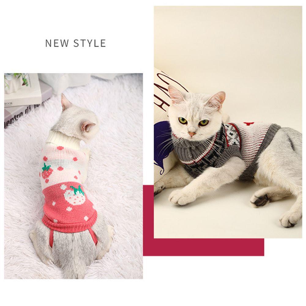 Áo Sweater Họa Tiết Hoạt Hình Xinh Xắn Theo Phong Cách Mùa Đông Dành Cho Thú Cưng