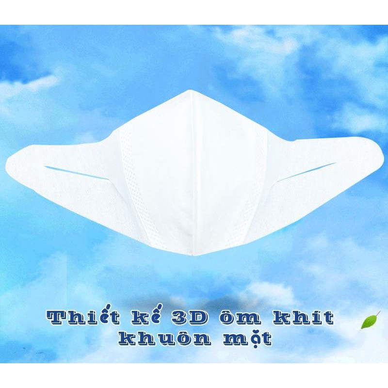 Khẩu trang 3D Mask tiệt trùng kháng khuẩn Dược Tân Á - Tanaphar dành cho cả trẻ em và người lớn