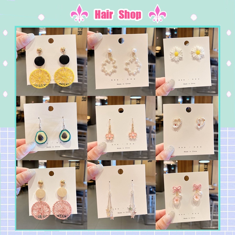 Khuyên tai thiết kế đơn giản phong cách Hàn Quốc thời trang 2020 cho nữ