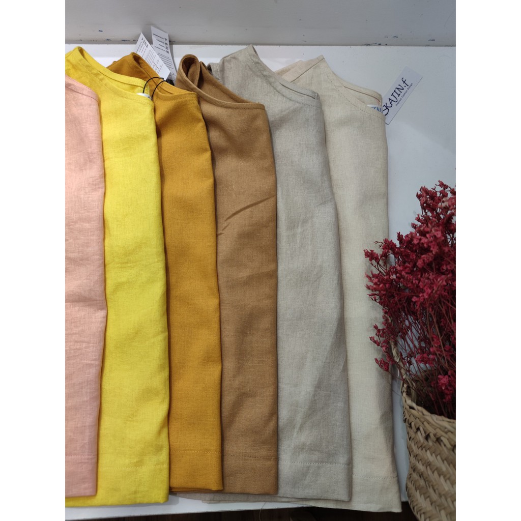 Áo Linen Nút Gỗ Sát Nách | BigBuy360 - bigbuy360.vn