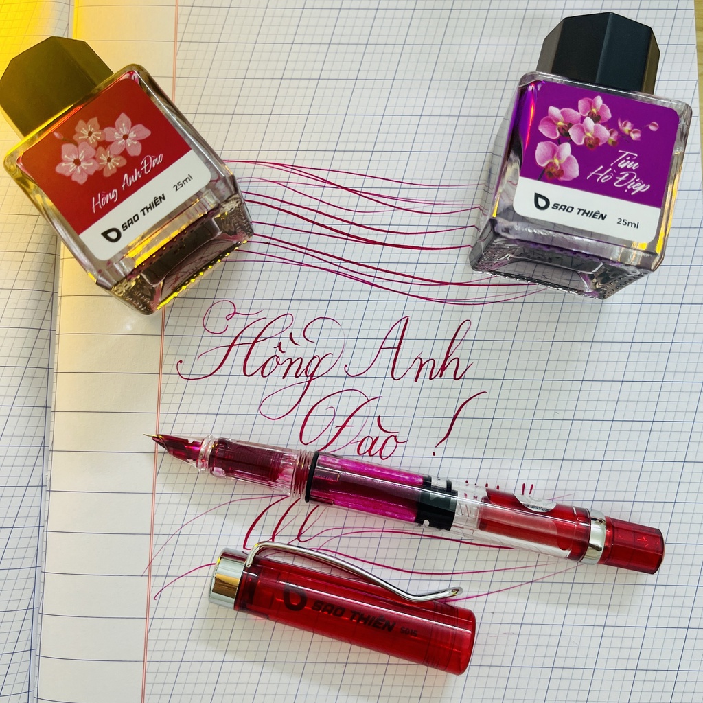 Mực Sao Thiên Ink 25ml Cao Cấp Dành Cho Bút Máy Ngòi Lá Tre Calligraphy