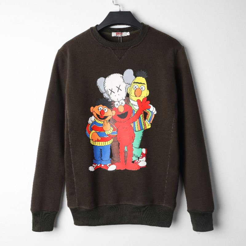 [Mã SR101512 giảm 25% đơn 50K] Áo Sweater Vải Nỉ Thu Đông Cotton 100% , Form Hình In Unisex - 3bros Quần Áo Xuất Khẩu | BigBuy360 - bigbuy360.vn