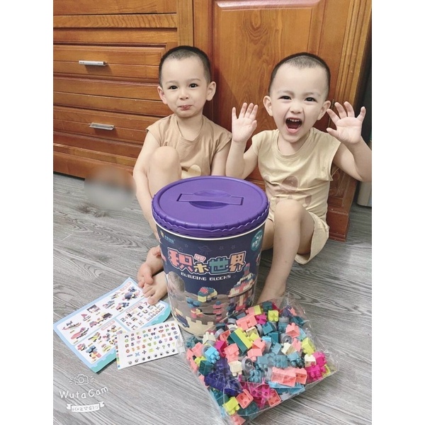 BỘ ĐỒ CHƠI LEGO XÔ 198 chi tiết to, nhựa an toàn cho bé yêu