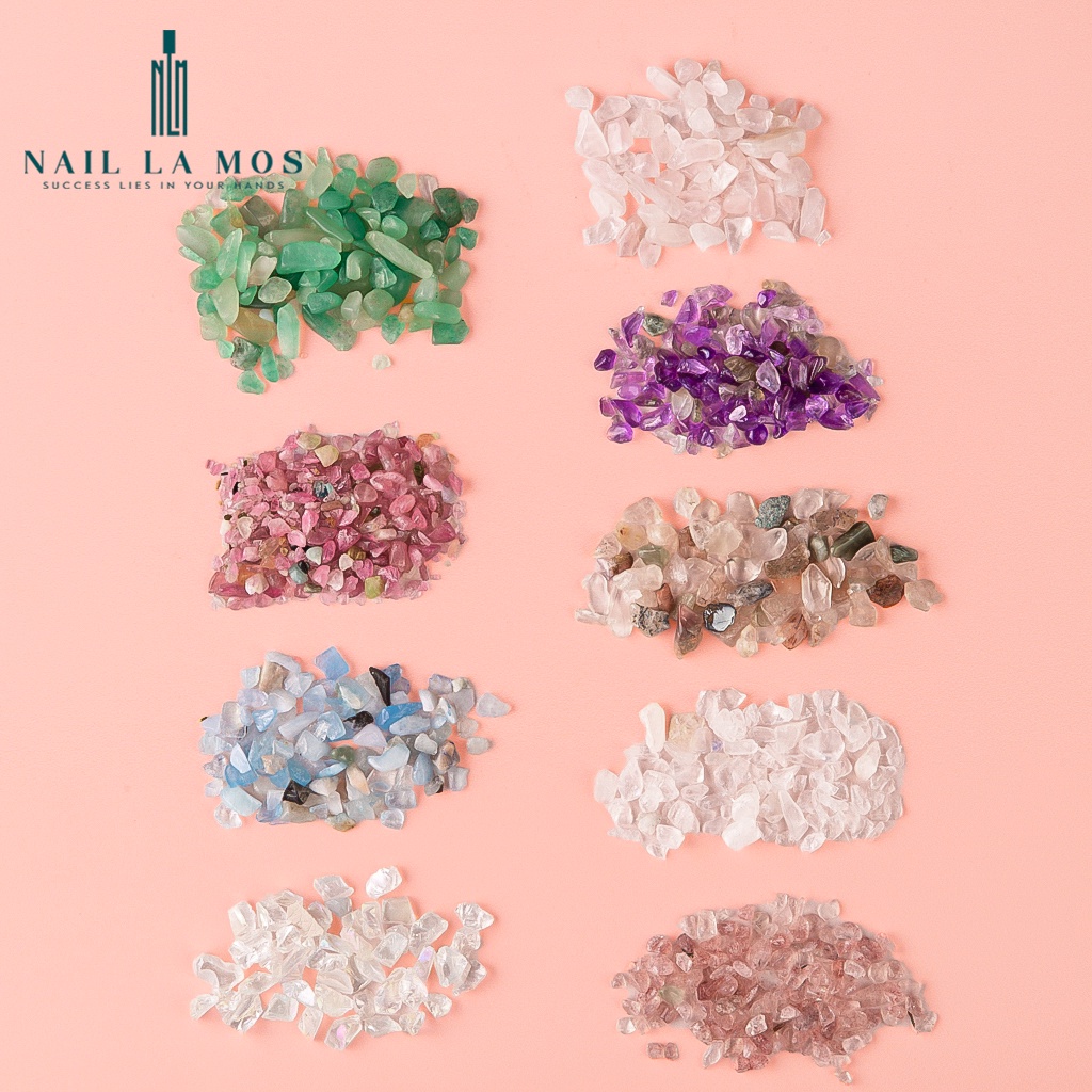 Đá sỏi trang trí móng - đá nails giả thạch anh phong cách Nhật Bản (lẻ hũ)