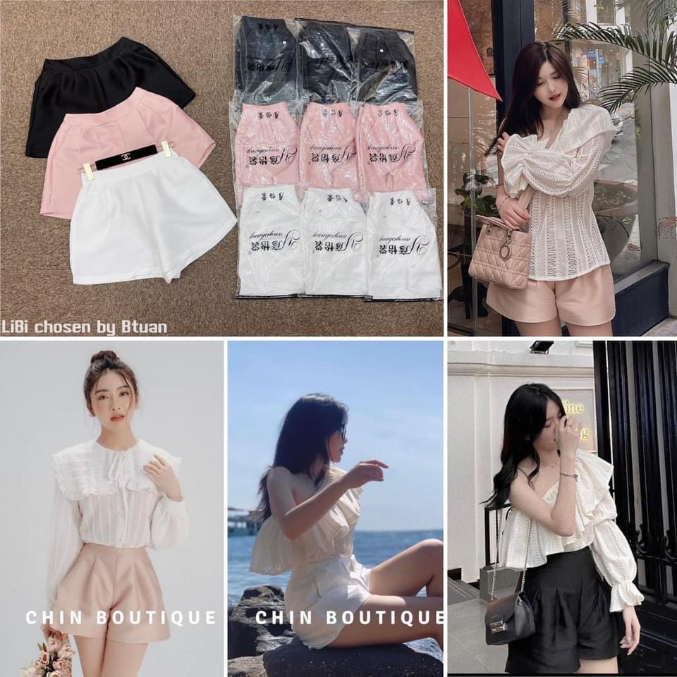 [Mã FAMARAL1 giảm 10K đơn 50K] QUẦN SOOC PHỒNG TAFTA CHUN SAU