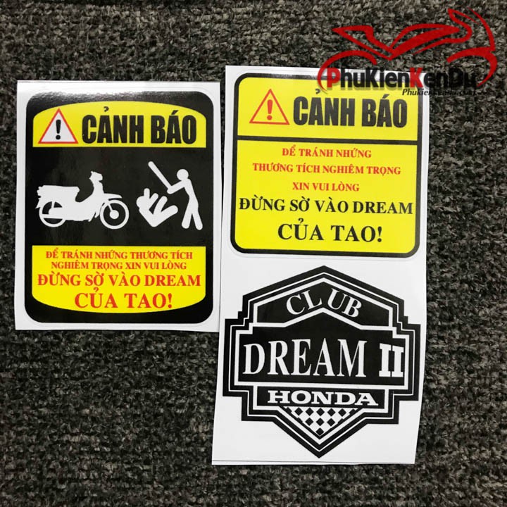 TEM CẢNH BÁO HÀI HƯỚC COMBO 3 TẤM