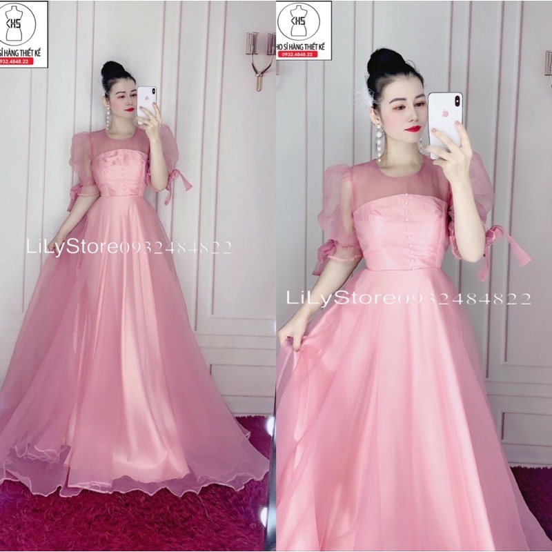 ĐẦM MAXI MẶC CƯỚI TAY PHỒNG
