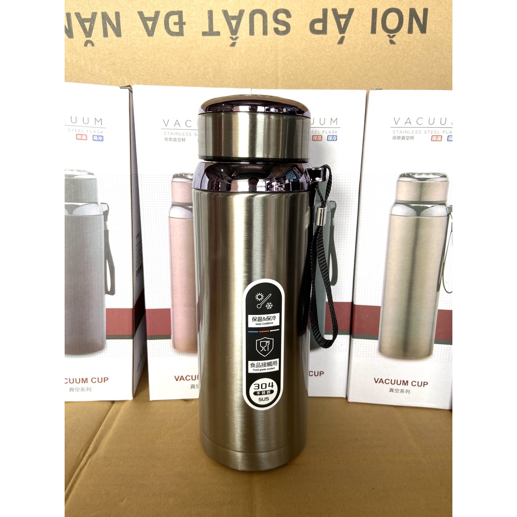 Bình giữ nhiệt nóng lạnh Vacuum 1500ml  inox 304 cao cấp,chắc tay, gọn nhẹ