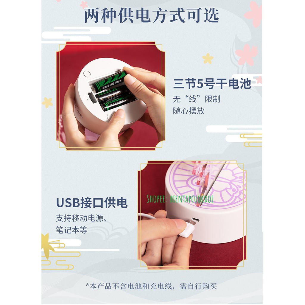 [Hàng offical của MINI.SO] Đèn ngủ USB 《THIÊN QUAN TỨ PHÚC 》