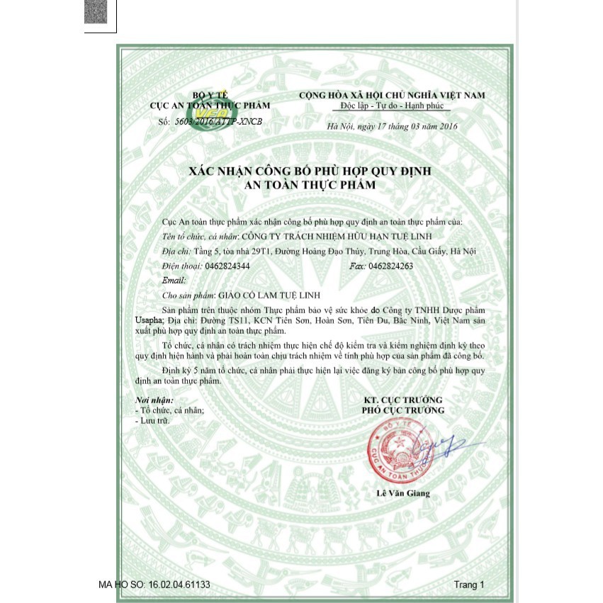 Viên uống Giảo Cổ Lam Tuệ Linh (Lọ 60 viên) - Giúp ổn định đường huyết - cvspharmacy