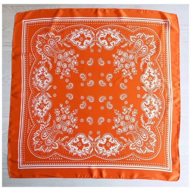 Khăn lụa vuông bandana choàng cổ 70x70cm - Khăn turban