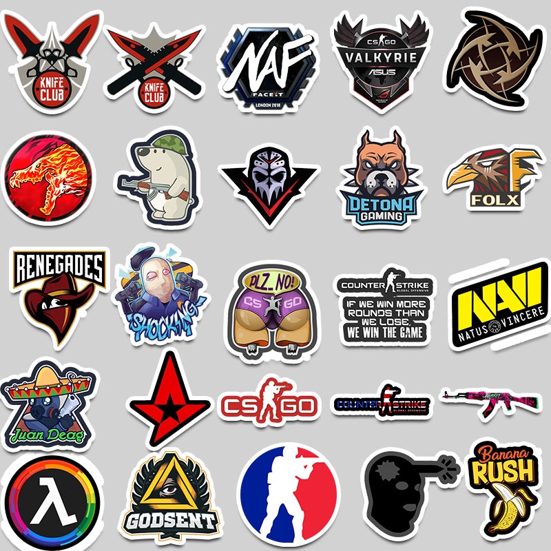 ❉ CS GO Series 01 Stickers ❉ 50Pcs/Set Games DIY Fashion Waterproof Decals Doodle Stickers