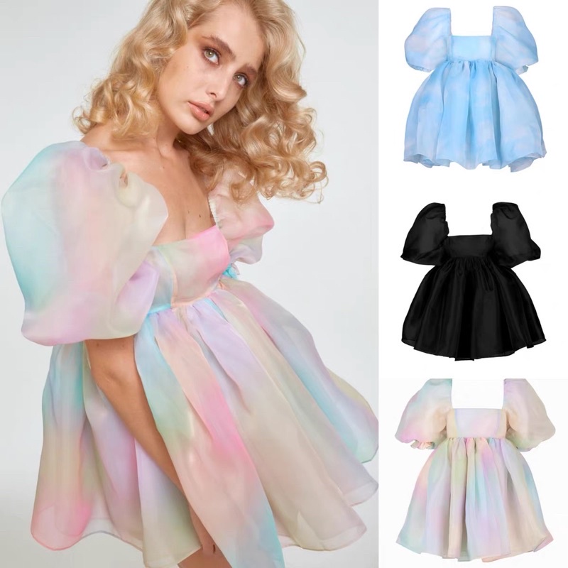 Đầm babydoll BRIE CLOTHING xoè kiểu dáng công chúa xinh xắn ulzzang - D225