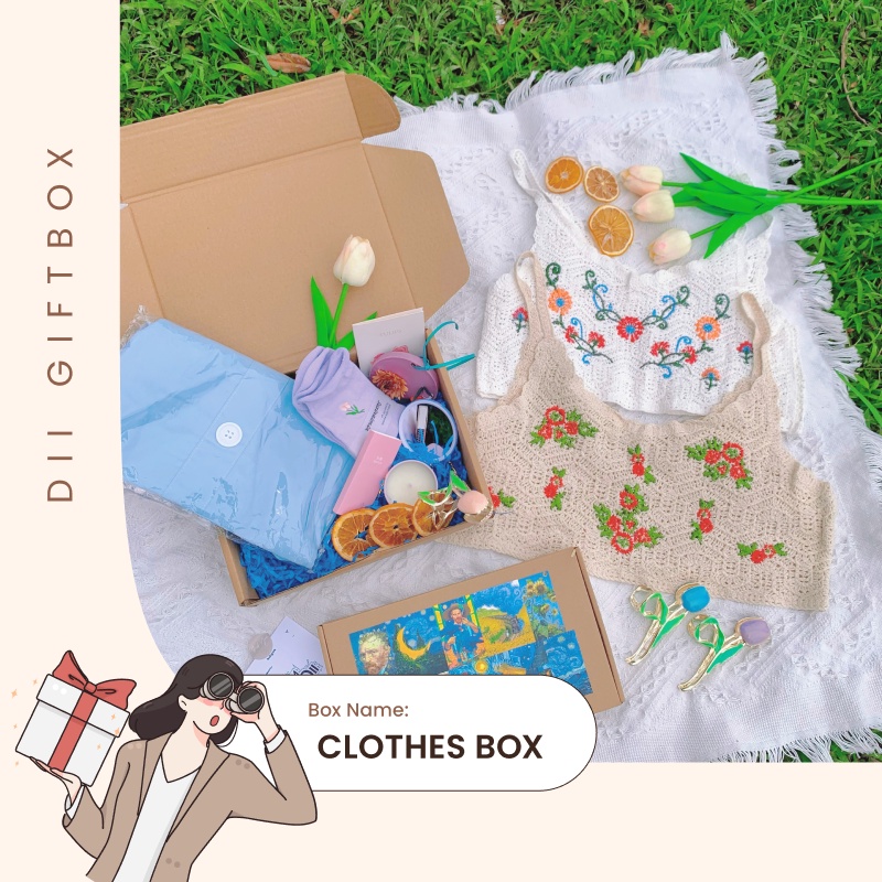 Hộp Quà Sáng Tạo Quà Tặng Sinh Nhật Bạn Nữ Có Váy Áo Nữ Cực Xinh Combo Quà Tặng Thời Trang Dành Cho Bạn Nữ