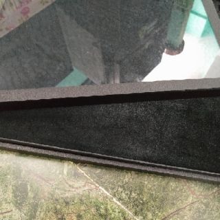 Khay nhung lớn gỗ trưng bày dây chuyền có nắp kính trắng/đỏ/đen 33cmx32cmx4cm