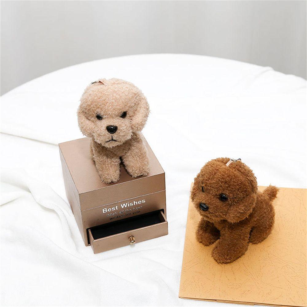 LANFY Móc Khóa Hình Chú Chó Nhồi Bông 12cm Dễ Thương
