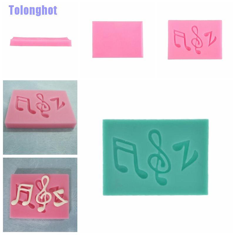 Tolonghot> Musical Note Silicone Fondant Mold Cake Sugarcraft Decorating Chocolate Mould