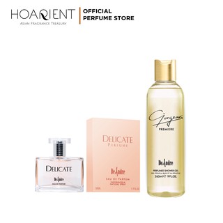 Combo Nước hoa & Sữa tắm Delicate DeAndre N5 cho Nữ