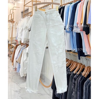 Quần Bò Baggy Rách Cào Hot Trend 2022 Đủ Size Cạp Cao Tôn Dáng Kiểu Dáng Trẻ Trung Hàn Quốc Hot Trend