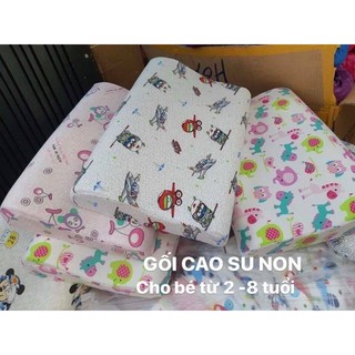 Gối Cao Su Non Size Nhỏ Cho Trẻ trên 3 Tuổi Họa Tiết Ngộ Nghĩnh Đáng Yêu