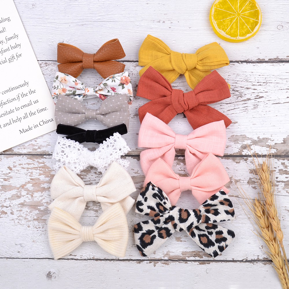 Kẹp tóc KIDSBOWS trang trí nơ đơn giản xinh xắn dành cho bé gái
