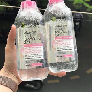 Nước tẩy trang garnier micellar hồng