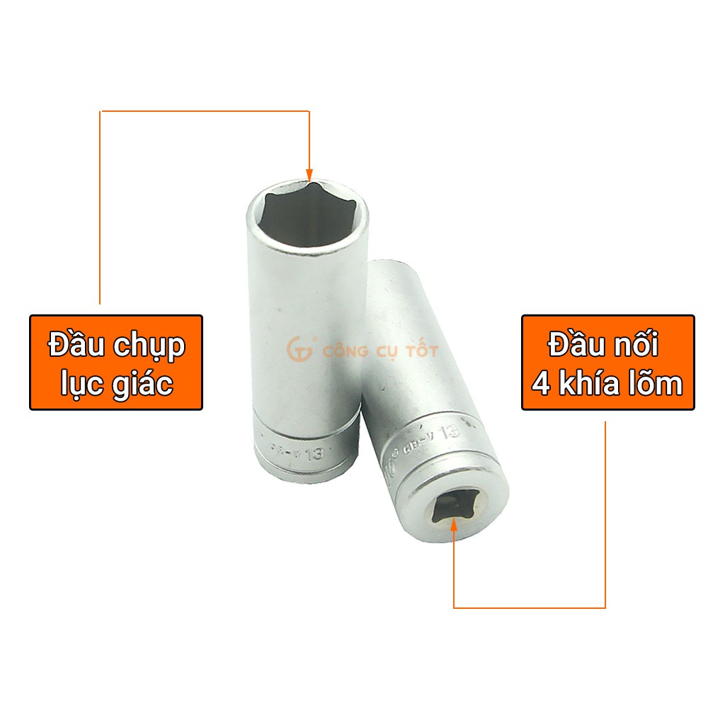 Đầu tuýp lục giác 1/4&quot; Wakio