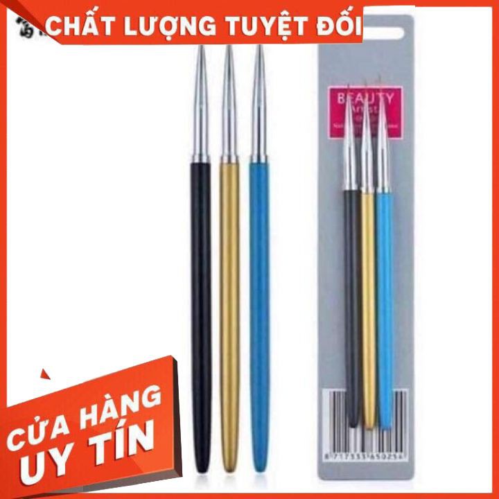 Set 3 Cây Cọ Nét Beauty - Cọ Vẽ Chuyên Dụng Cho Dân Làm Móng