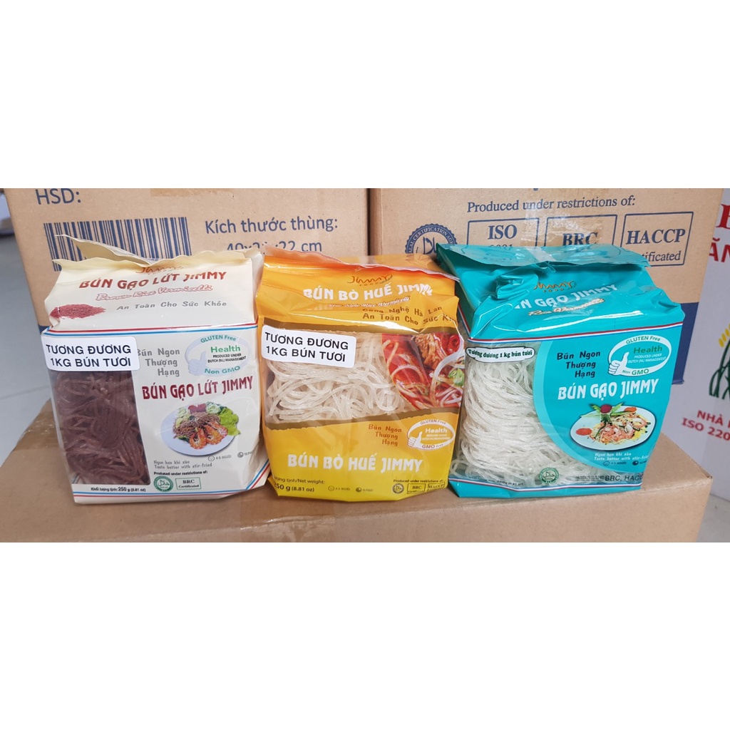 Combo 6 gói Bún gạo khô Jimmy hsd 15/10/2024