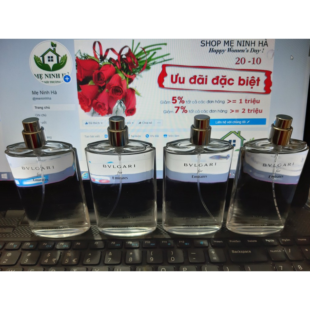 Nước hoa hàng không hạng thương gia bvl gari for emirates 50ml hàng mới về | Thế Giới Skin Care