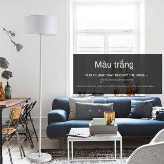 ✕✘♘Đèn sàn lấp đầy ánh sáng phòng ngủ công chúa giường thẳng đứng khách sofa lông vũ tối giản hiện đại LED <