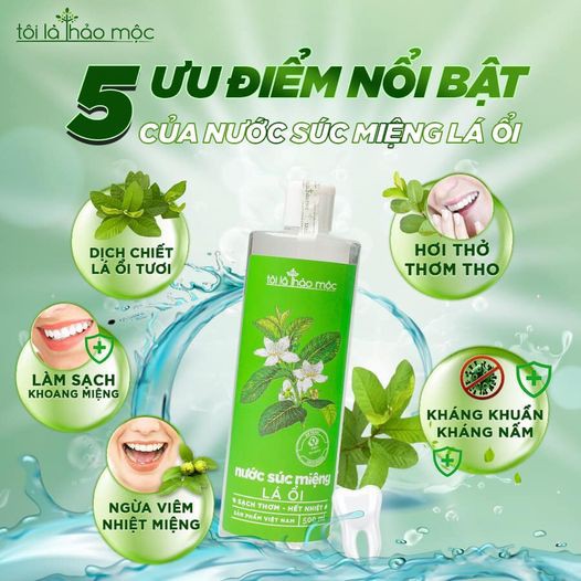 Nước súc miệng Lá Ổi   - Tôi Là Thảo Mộc