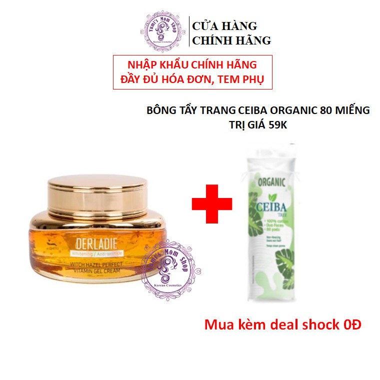 Kem dưỡng Derladie Witch Hazel Perfect Vitamin gel cream