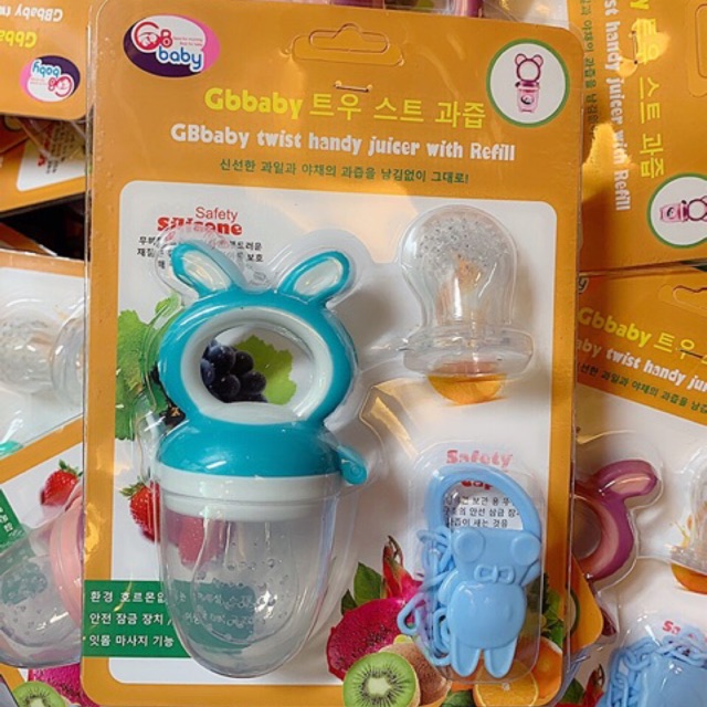 [Mã 99FMCGSALE1 giảm 10% đơn 250K] Túi Nhai Chống Hóc GB Baby Hàn Quốc 3 Giai Đoạn Cho Bé