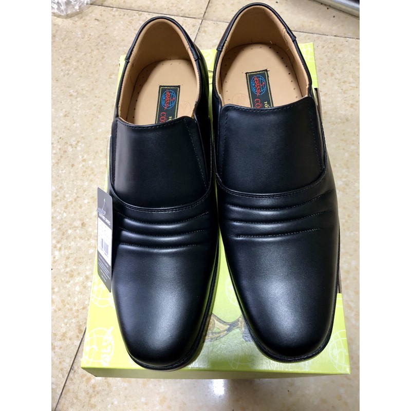 Giày da cao cấp nam thấp cổ lười viền nhăn