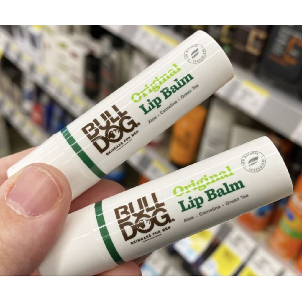 Son dưỡng ẩm môi không màu cho nam Bulldog Skincare Original Lip Balm 4.5g