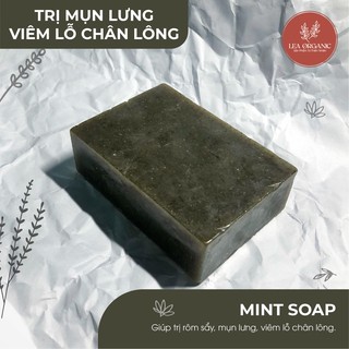 Xà bông MINT SOAP Lea Organic dành cho da nhạy cảm 130gr