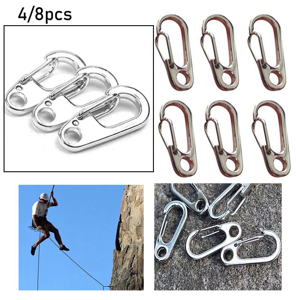 Gofidin 4/8 Móc Khóa Chữ D Mini Bằng Hợp Kim Nhôm Chất Lượng Cao