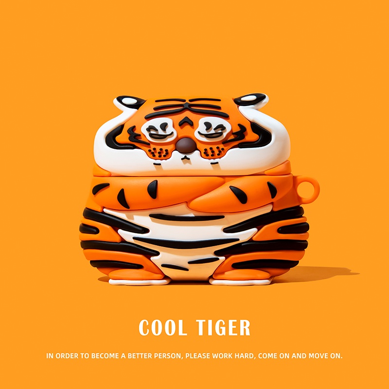 Various Tiger Style Silicone Earphone Cases compatible AirPods3 case for compatible AirPods(3rd ) Silicone Earphone Cases 2021 New compatible AirPods3 Earphone Cases for compatible AirPodsPro case compatible AirPods2gen case