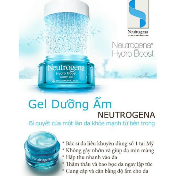 Kem Dưỡng Ẩm Cấp Nước Neutrogena Hydro Boost Water Gel Dành Cho Da Dầu Hỗn Hợp Thiên Dầu 15g