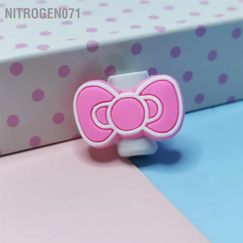 Nitrogen071 Phone Cute Charging Cable Protector PVC Date Cord Saver Cartoon Style Snap Proof for Daily Use
