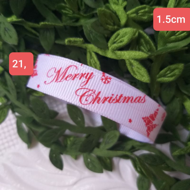 Ruy băng lụa và gân , bảng màu Xmas , size 6MM ĐẾN 5CM ( dây 5 mét)