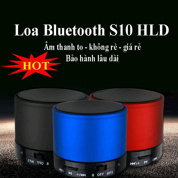Loa Siêu Trầm Mini, Loa S10 HLD-600 Thiết Kế Không Dây TIện Dụng, Đỉnh Cao Âm Nhạc - Sale Cực Sốc 50%