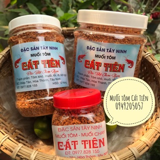 Muối Tôm Tây Ninh thương hiệu Cát Tiên - hũ vừa