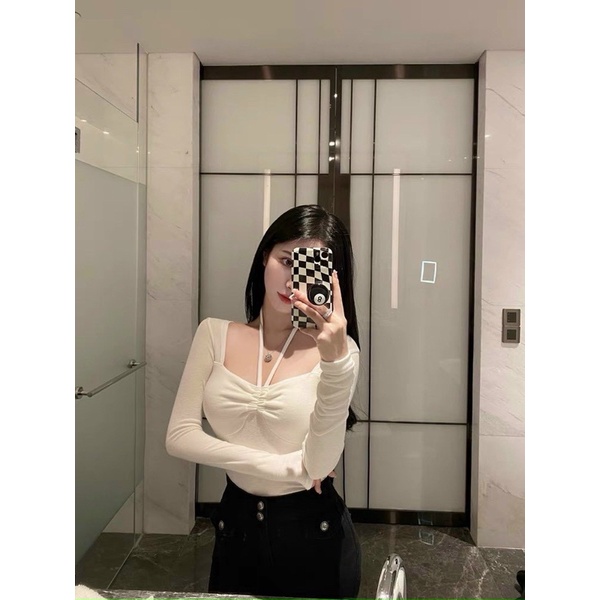 áo yếm rút dây tay dài thời trang vkv