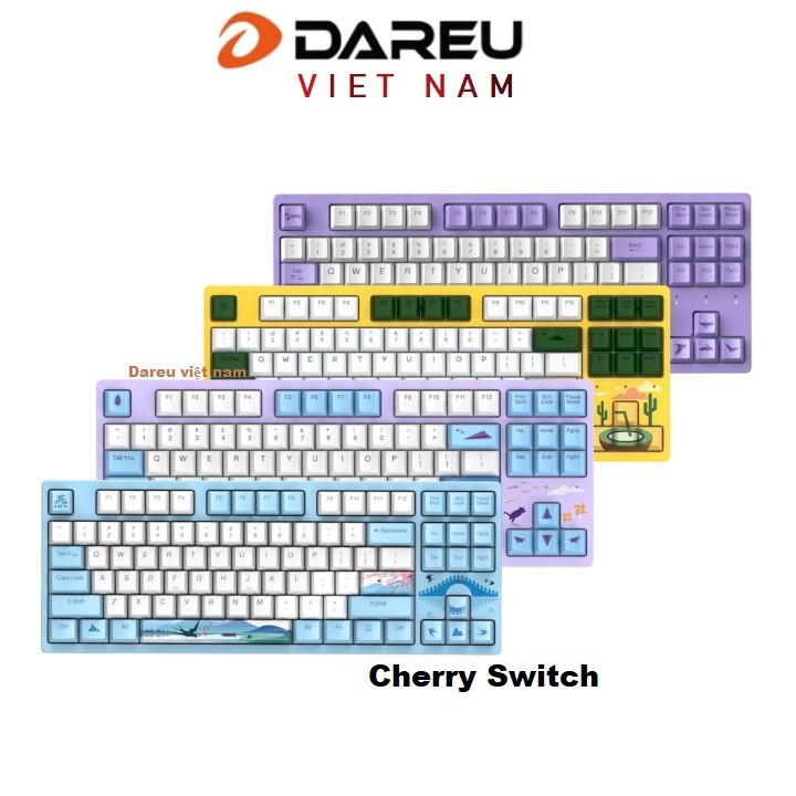 Bàn phím cơ DAREU A87 Cherry Switch ( Childhood,summer,Dream,Swallow )