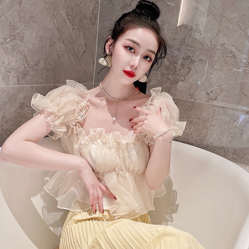 ÁO TRỄ VAI VOAN KIẾN LUNG LINH ÁNH NẮNG K2