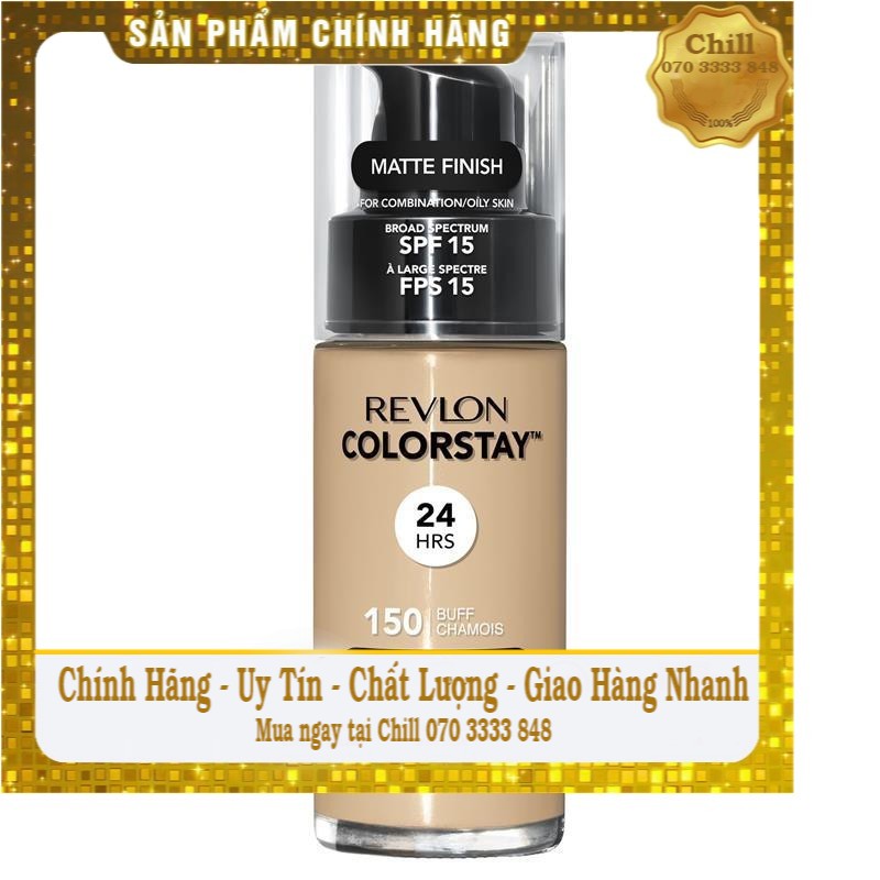 Kem Nền Dành Cho Da Hỗn Hợp & Da Dầu Revlon Colorstay 24hrs Matte Finish Makeup Combination/Oily Skin SPF 15