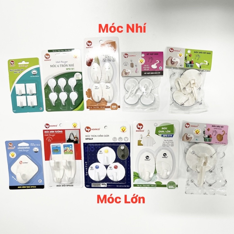 Móc Dán Tường Hofaco Cao Cấp Chịu Lực Cao Siêu Chắc Chắn
