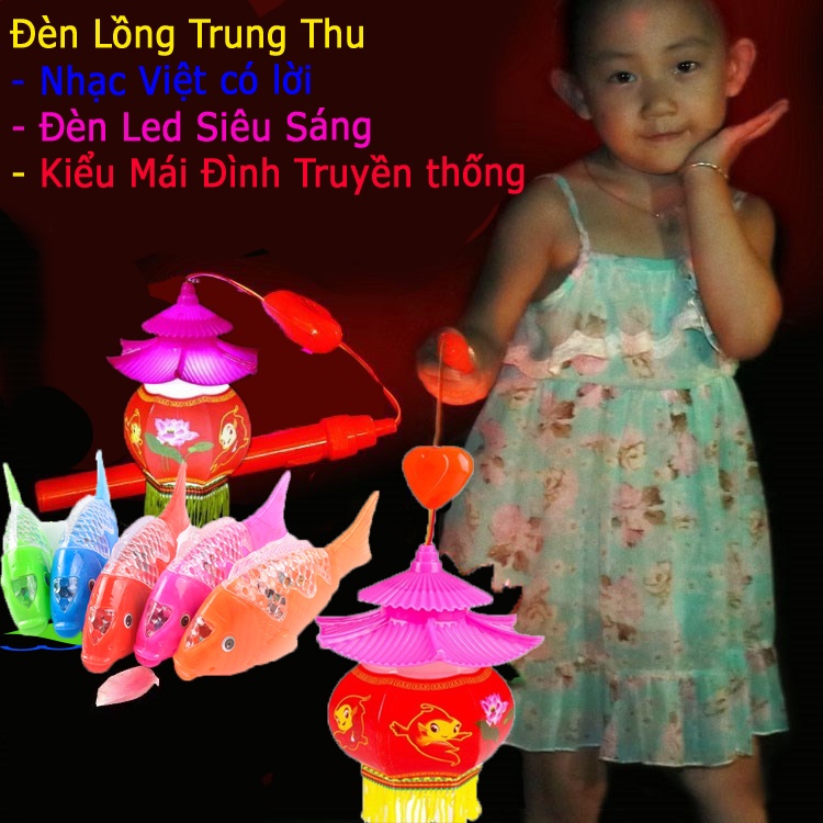 Lồng đèn trung thu cá chép có đèn vẫy đuôi chạy được cá robot cá điện vui tết trung thu truyền thống